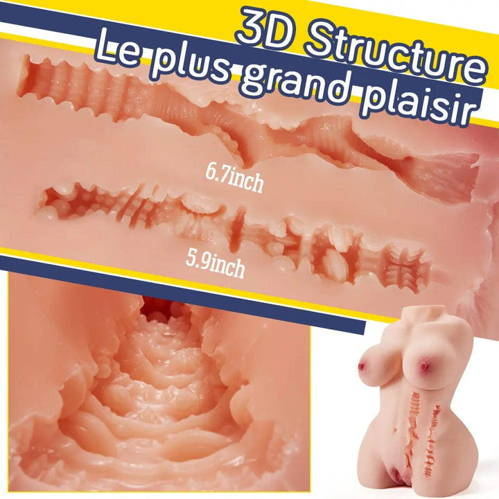 Poupée sexuelle Torso Sexuel Rose 5,5kg - xeoxhoney-fr