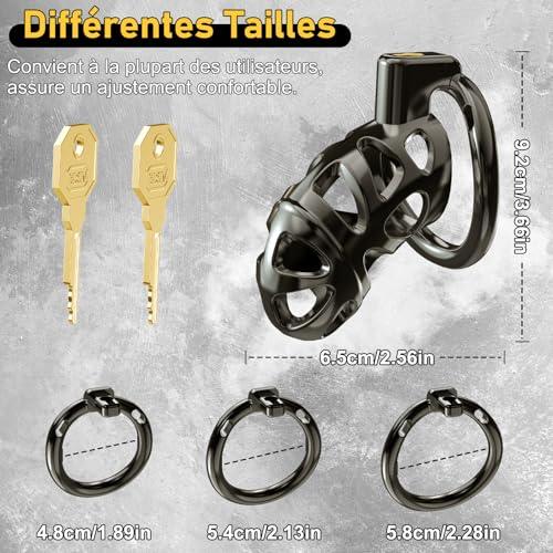 Cages de Chasteté avec 3 Tailles Anneaux de Pénis - xeoxhoney-fr