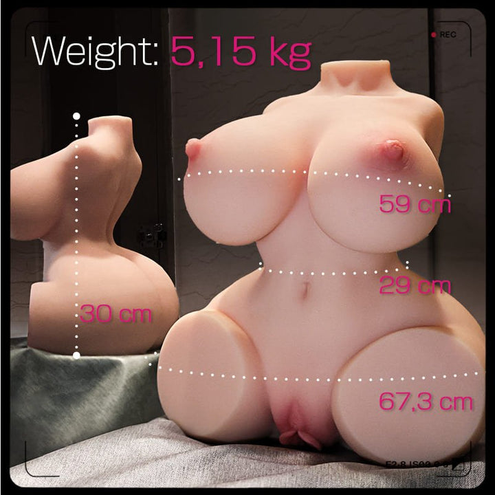 Torse érotique portable et réaliste