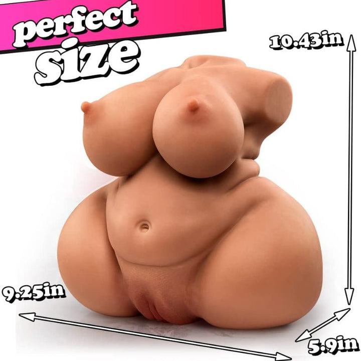 Buste volumineux et taille fine