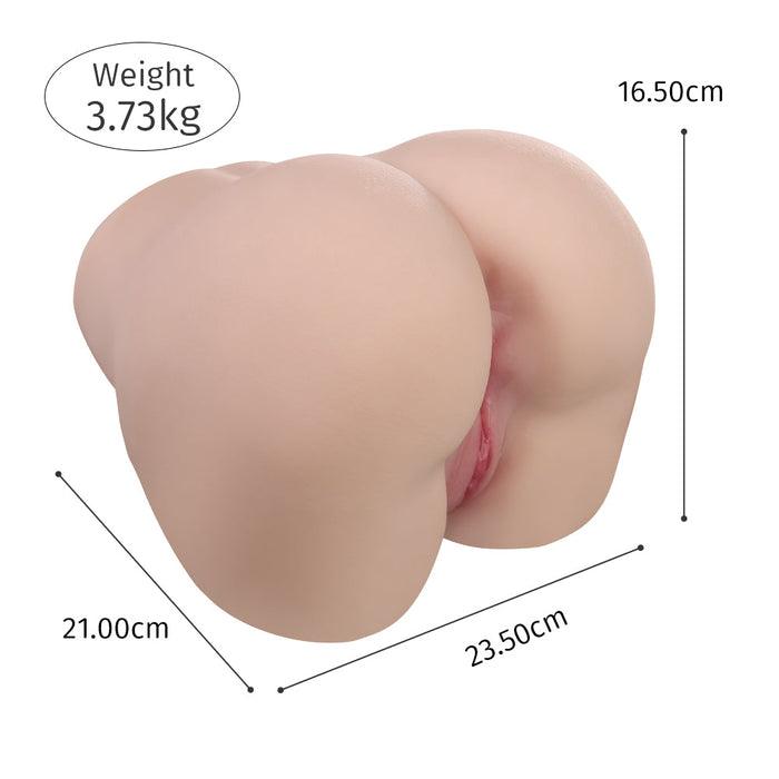 Dimensions du masturbateur (23,5 x 16,5 x 21 cm) idéales pour le rangement et la discrétion