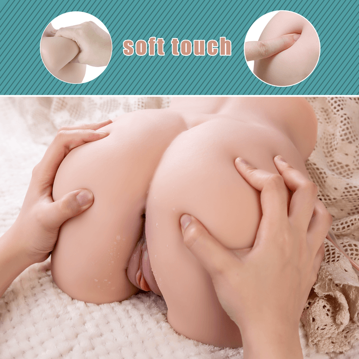 Toucher ultra-réaliste du masturbateur vibrant – Démonstration de la texture douce et extensible en TPE