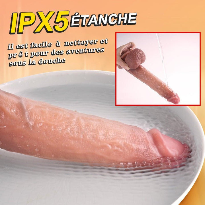 Le gode avec dureté réglable vibre intensément