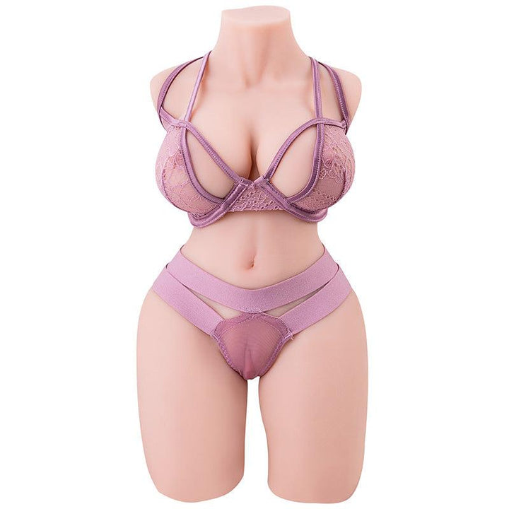 Vue générale du mini buste Yvette, avec des courbes féminines et une silhouette en sablier captivante