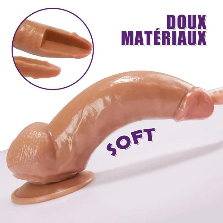 Gros gode Cacus – Démonstration de la flexibilité et de la souplesse du matériau pour une insertion sans inconfort