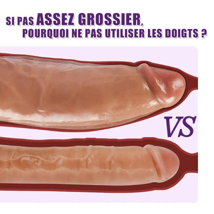 Godemichet Cacus – Gros plan sur le gland lisse et légèrement étroit pour une insertion douce et confortable